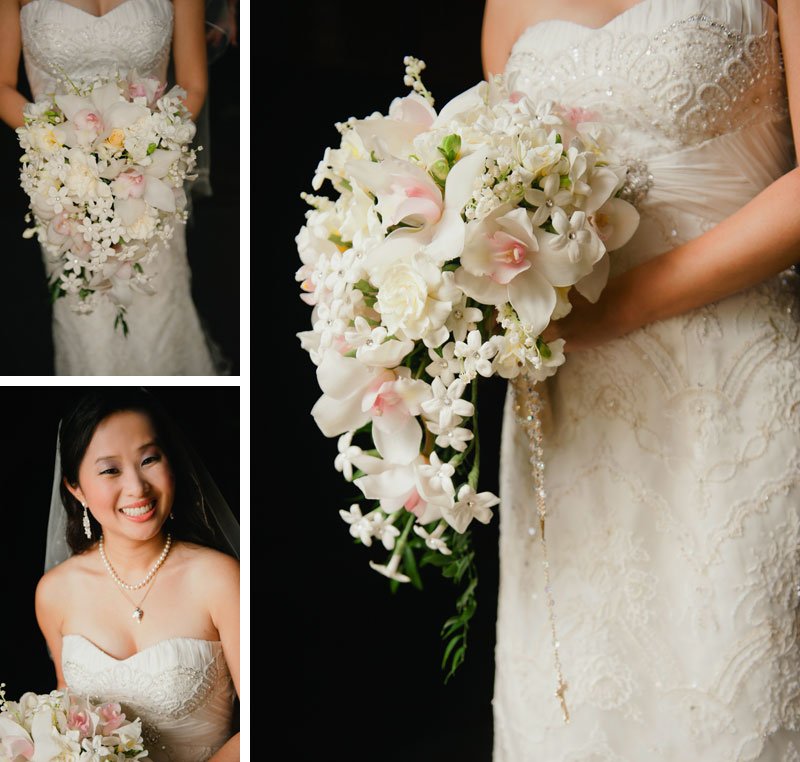 orchid bouquet St Thomas church wedding st paul mn