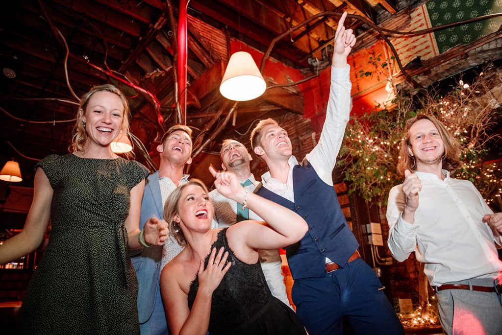 dancing at loring restaurant wedding